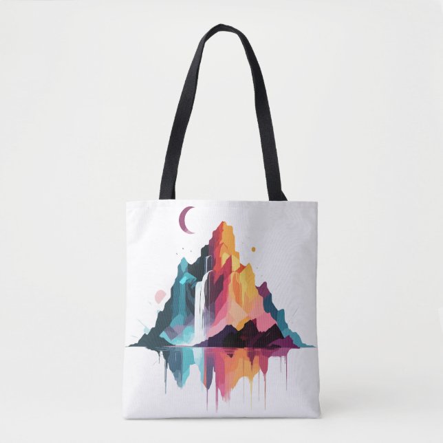 Bolsa Tote Serene Landscape Calm Tranquil Nature Mounts (Frente)