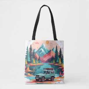 Bolsa Tote Serene Paisagem Calma Natureza Tranquila Fora da A