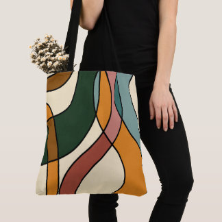 Bolsa Tote Serene Savanna Gentle Abstract Modern Earthy