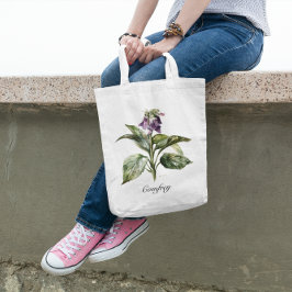 Bolsa Tote Serene Watercolor Comfrey, personalizada
