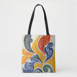 Bolsa Tote Serenity Flower Dreams Abstrato