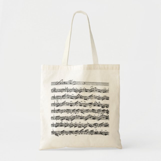 Bolsa Tote Série do violoncelo de Bach (Frente)