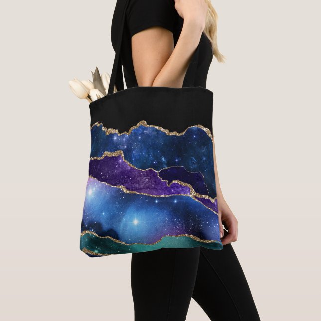 Bolsa Tote Série Galaxy Agate Design 13  (Close Up)