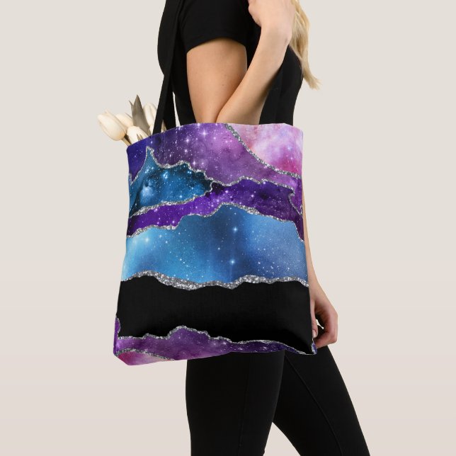 Bolsa Tote Série Galaxy Agate Design 7 (Close Up)