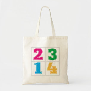 Bolsa Tote Série numérica 1234