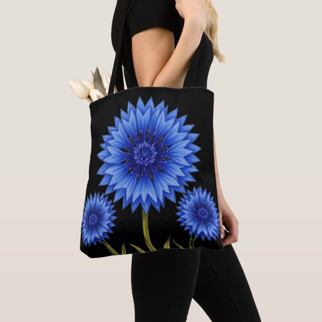 Bolsa Tote Série Pétala Radiante – Centáurea (Close Up)