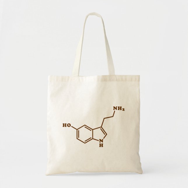 Bolsa Tote Serotonina Fórmula Química Molecular (Frente)