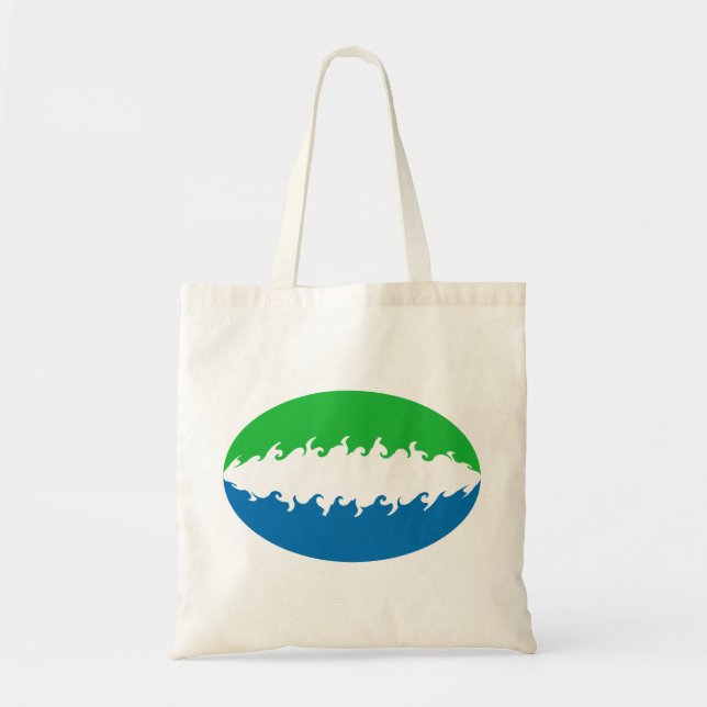 Bolsa Tote Serra Leoa - Bandeira da Serra Leoa (Frente)