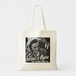 Bolsa Tote Servir seu país transformam-se uma enfermeira