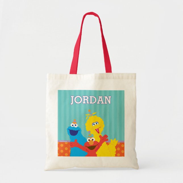 Bolsa Tote Sesame Pals Birthday Party (Frente)