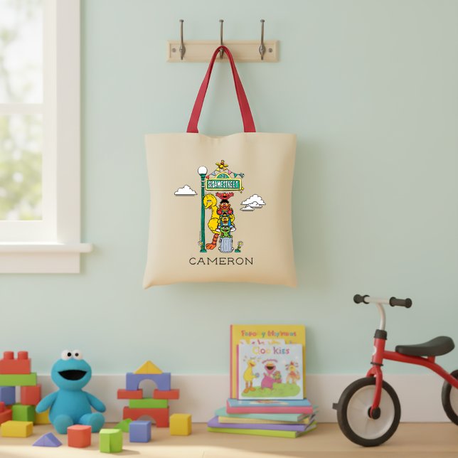 Bolsa Tote Sesame Street Characters & Street Sign Tote Bag (Criador carregado)