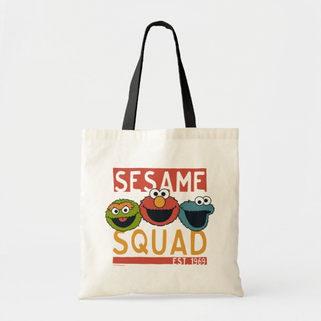 Bolsa Tote Sesame Street - Equipe do Sésamo (Frente)