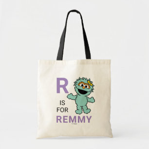 Bolsa Tote Sesame Street R de Rosita Adicione seu Nome
