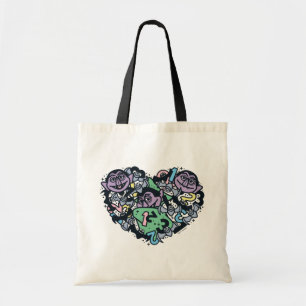 Bolsa Tote Sésamo Sésamo Conde von Count Doodle Heart