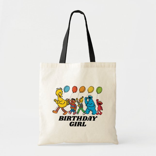 Bolsa Tote Sésamo Street Pals | Balões de Partes (Frente)