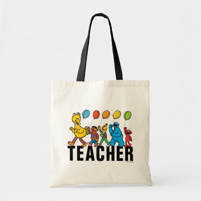 Bolsa Tote Sésamo Street Pals | Professora do Partido Balões (Frente)