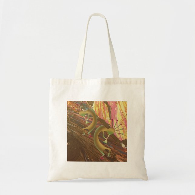 Bolsa Tote Sessão de Abstrato Kokopelli (Frente)