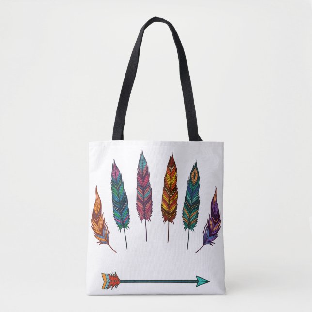 Bolsa Tote seta & aplicar (Frente)