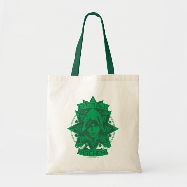 Bolsa Tote Seta | Gráfico Emerald Archer (Frente)