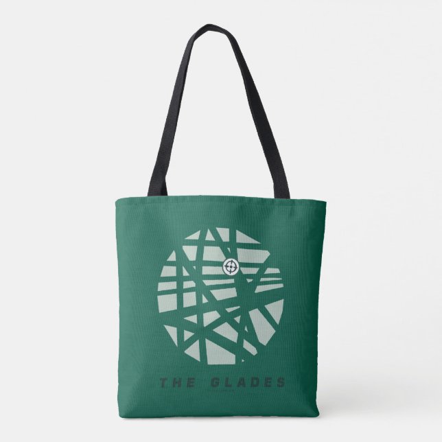 Bolsa Tote Seta | Mapa da Cidade de Glades (Verso)
