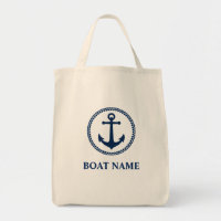Seu Barco Nome Sea Anchor Eco Friendly Grocery