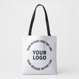 Bolsa Tote Seu Design de logotipo ou imagem   Texto editável