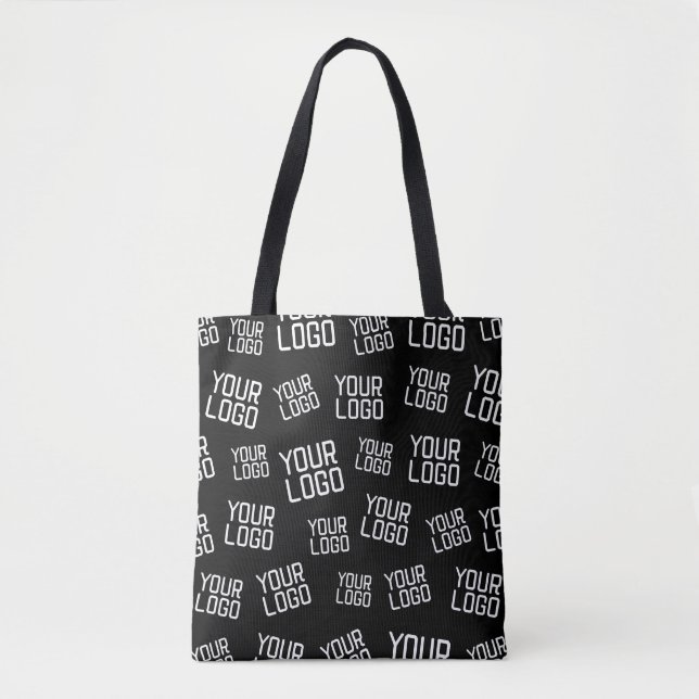 Bolsa Tote Seu Design ou logotipo de empresa | Colocação alea (Frente)
