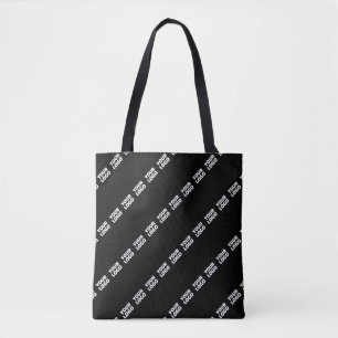 Bolsa Tote Seu logotipo, design ou foto em ladrilhos diagonai