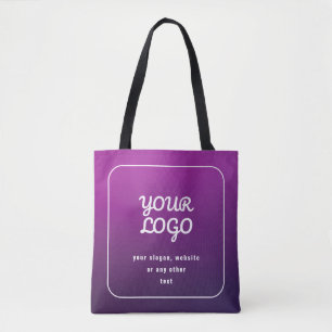 Bolsa Tote Seu logotipo e Na moda Luz para Ombre Puro Escuro