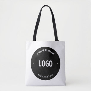 Bolsa Tote Seu logotipo, imagem ou Design e texto editável