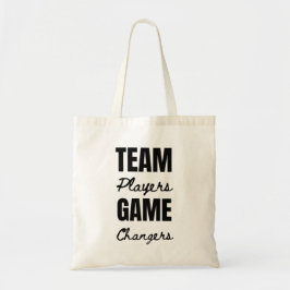 Bolsa Tote Seu Logotipo Jogadores da Equipe Motivação Funcion