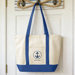Bolsa Tote Seu nome de boi Corre e Anchor Tote Bag