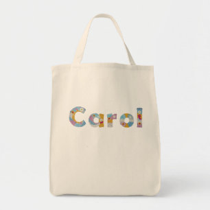 Bolsa Tote Seu nome em letras florais artísticas / Carol Bol