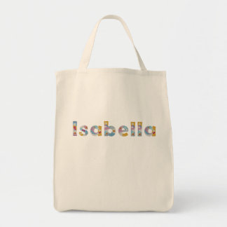 Bolsa Tote Seu nome em letras florais artísticas / Isabella B