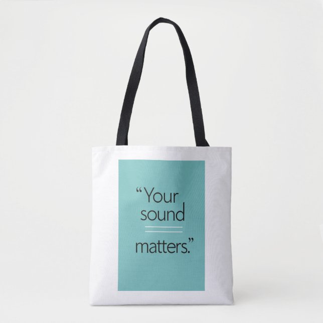 Bolsa Tote Seu Som Importa opção 2 (Frente)