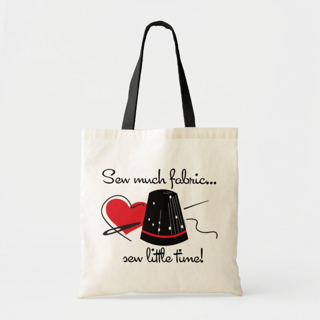 Bolsa Tote Sew muito tecido (Frente)