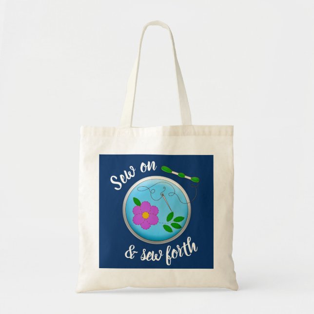 Bolsa Tote Sew on and Sew Forth Embroidery Picture (Frente)