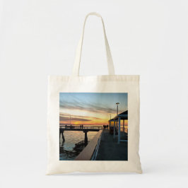 Bolsa Tote Sexta à noite Sunset em Edmonds Pier