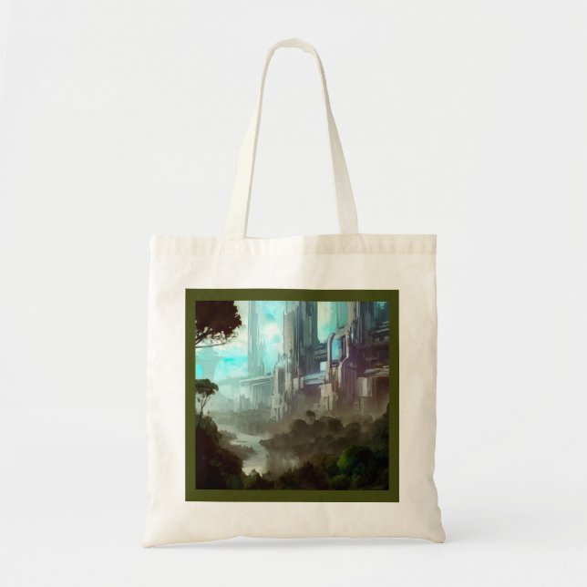 Bolsa Tote SF - Cidade no Planeta Florestal 4 (Frente)