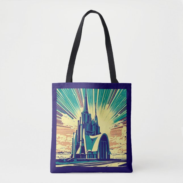 Bolsa Tote SF Futurística Igreja 3 (Frente)