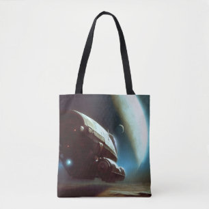 Bolsa Tote SF Orbiting Spaceship 1
