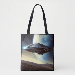 Bolsa Tote SF Orbiting Spaceship 2