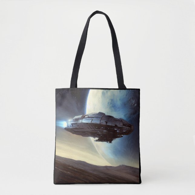 Bolsa Tote SF Orbiting Spaceship 2 (Frente)
