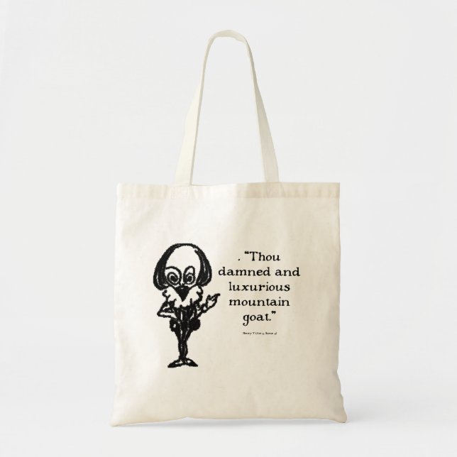 Bolsa Tote Shakespeare insultos Henry V (Frente)