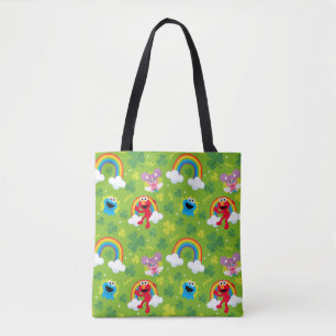Bolsa Tote Shamrock and Rainbow Pattern da Sésame Street