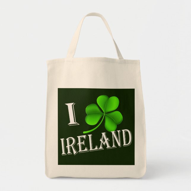 Bolsa Tote Shamrock Irlanda tem (Frente)