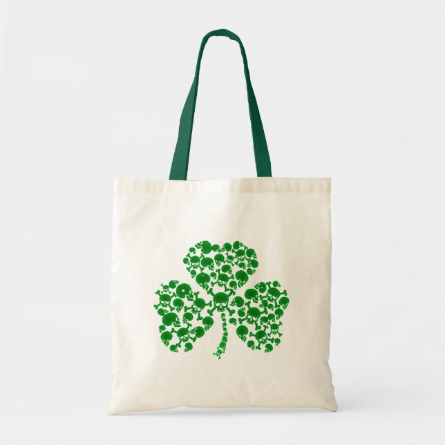 Bolsa Tote Shamrock Skulls (Frente)
