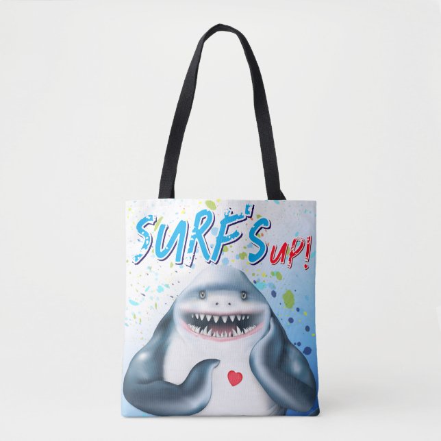 Bolsa Tote Shark Beach (Frente)
