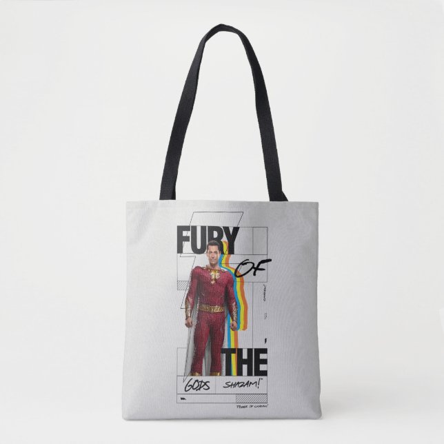 Bolsa Tote SHAZAM! Fury of the Gods | Arte do estilo de álbum (Frente)