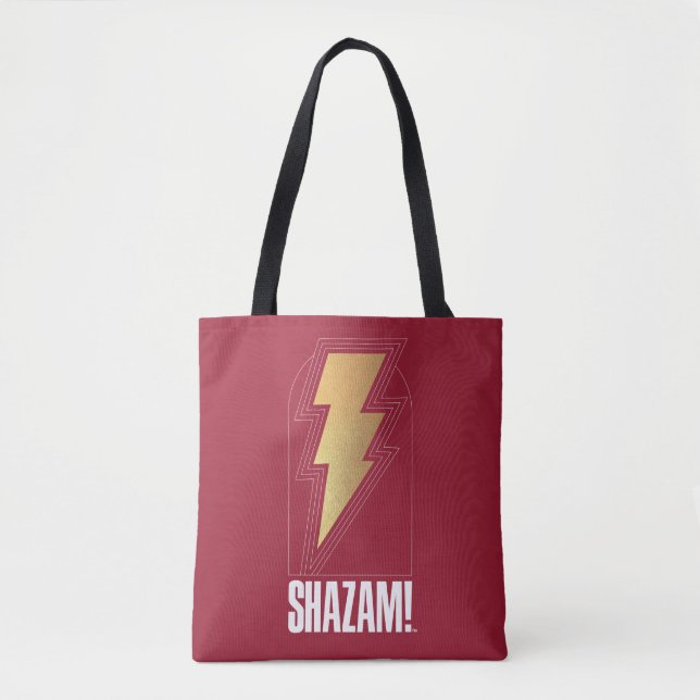 Bolsa Tote SHAZAM! Fury of the Gods | Crachá de raio (Frente)